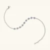 Inlaid Moissanite 925 Sterling Silver Bracelet