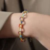 Premium and niche drip oil titanium steel bracelet