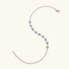 Inlaid Moissanite 925 Sterling Silver Bracelet