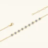 Inlaid Moissanite 925 Sterling Silver Bracelet