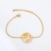 Chain Link World Map Bracelets & Bangles Jewelry Globe Bracelet Charm Travel Jewellery Gift Wanderlust Earth Bracelet