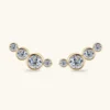 Moissanite 925 Sterling Silver Stud Earrings