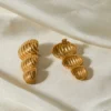 Stainless Steel Geometric Stud Earrings