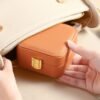 Casegrace PU Leather Mini Jewelry Box Organizer for Jewelry Earrings Necklace Ring Storage Casket Travel Portable Jewellery Case