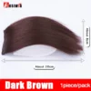 2PC Synthetic Invisible Short Straight Hair Pads Clip In Hair Extension Increase Hair Top Side Cover Hairpiece For Women