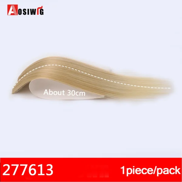 2PC Synthetic Invisible Short Straight Hair Pads Clip In Hair Extension Increase Hair Top Side Cover Hairpiece For Women