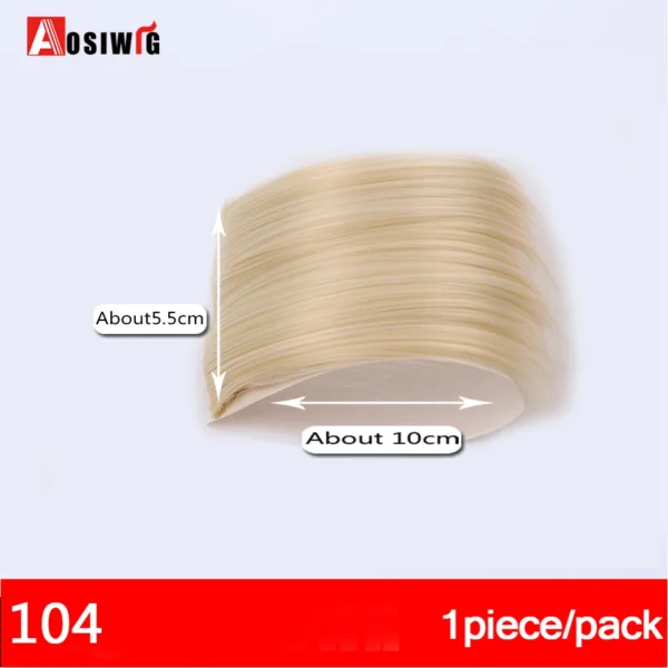 2PC Synthetic Invisible Short Straight Hair Pads Clip In Hair Extension Increase Hair Top Side Cover Hairpiece For Women