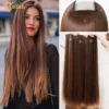 MEIFAN Synthetic Invisable Seamless Fluffy Hairpieces Clip in Hair Extensions Natural Fake Pad High Hair pieces for Women