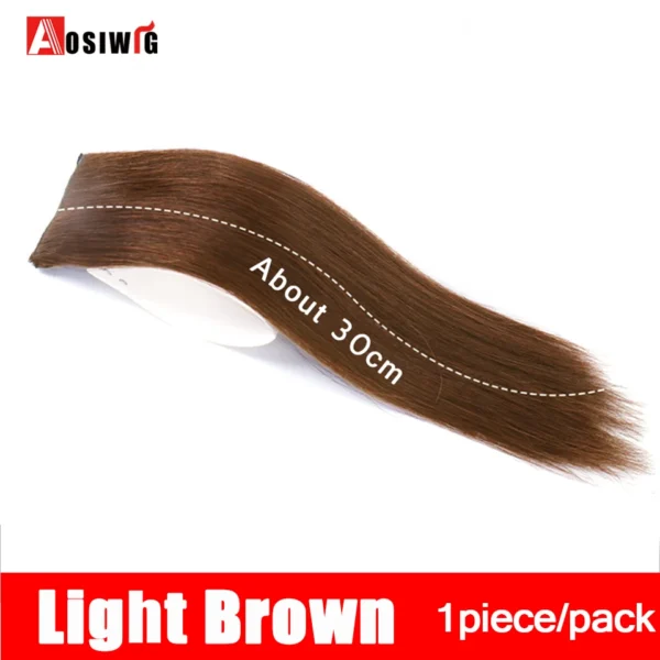 2PC Synthetic Invisible Short Straight Hair Pads Clip In Hair Extension Increase Hair Top Side Cover Hairpiece For Women