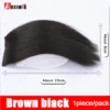2PC Synthetic Invisible Short Straight Hair Pads Clip In Hair Extension Increase Hair Top Side Cover Hairpiece For Women