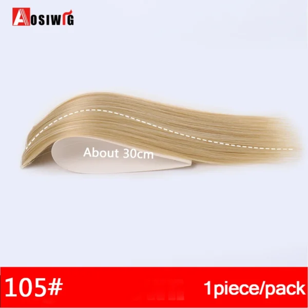 2PC Synthetic Invisible Short Straight Hair Pads Clip In Hair Extension Increase Hair Top Side Cover Hairpiece For Women