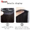 2PC Synthetic Invisible Short Straight Hair Pads Clip In Hair Extension Increase Hair Top Side Cover Hairpiece For Women
