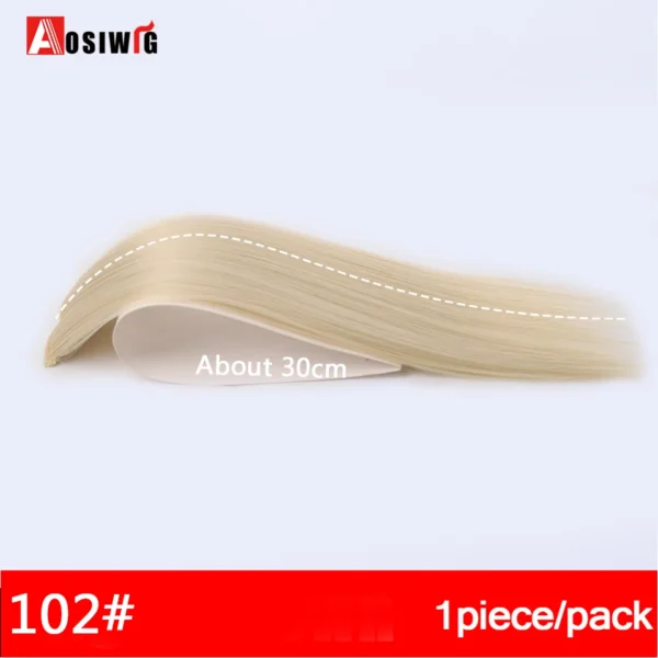 2PC Synthetic Invisible Short Straight Hair Pads Clip In Hair Extension Increase Hair Top Side Cover Hairpiece For Women