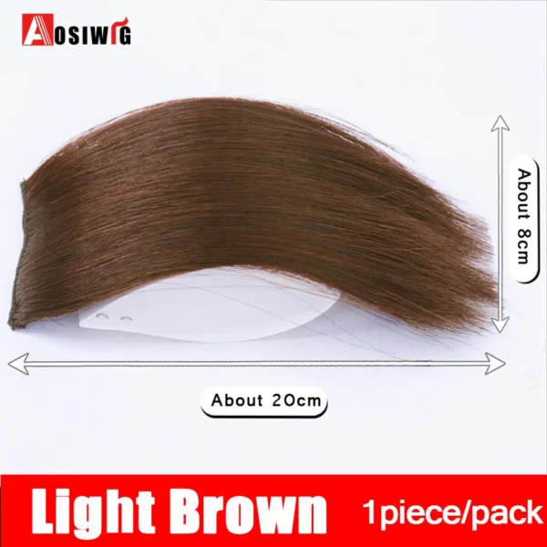 2PC Synthetic Invisible Short Straight Hair Pads Clip In Hair Extension Increase Hair Top Side Cover Hairpiece For Women