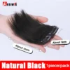 2PC Synthetic Invisible Short Straight Hair Pads Clip In Hair Extension Increase Hair Top Side Cover Hairpiece For Women