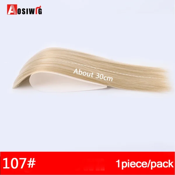 2PC Synthetic Invisible Short Straight Hair Pads Clip In Hair Extension Increase Hair Top Side Cover Hairpiece For Women