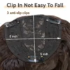 Curly Wave Topper Clip-In Hair Extensionfor Women 20inch Synthetic Corn Wave Secret Toupee Middle Part Thinning Hairpiece
