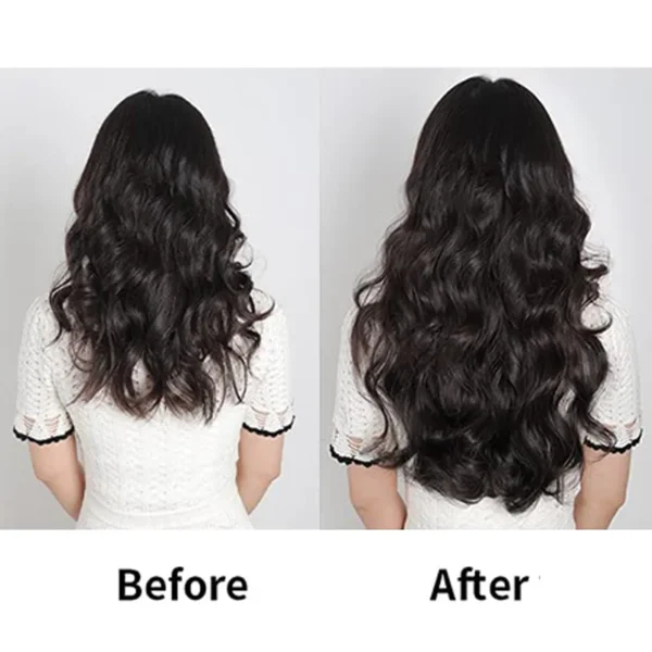 16 Clips 6Pcs/Set Hair Extensions Long Wavy Hairstyle Synthetic Hairpieces Heat Clip-in Body Wave Hair Exten Resistant For Women