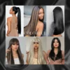 10Pcs Invisible Tape In Straight Hair Extensions Seamless Invisible Adhesive Women Synthetic Straight Tape In Hair Extensions