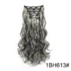 16 Clips 6Pcs/Set Hair Extensions Long Wavy Hairstyle Synthetic Hairpieces Heat Clip-in Body Wave Hair Exten Resistant For Women