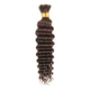 Deep Wave Bulk Human Hair for Braiding No Weft Human Braiding Hair For Boho Braids Brazilian Virgin Human Hair Extensions 33#