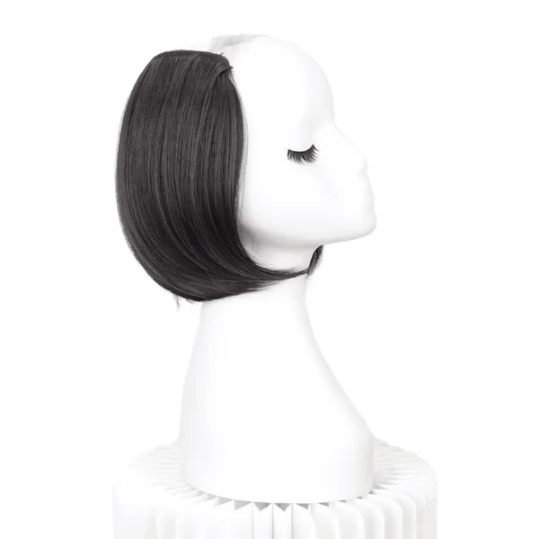 WIGSIN Synthetic Short Straight Hair Pieces Invisible Clip In Hair Pad High Hair Extension Fluffy Volume Hair for Women
