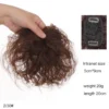 H&STAR 8Inch Synthetic Clip In Hair Extension Short Curly Toupee Hairpiece for Women With Thinning Hair Increase Hair Volume