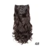 16 Clips 6Pcs/Set Hair Extensions Long Wavy Hairstyle Synthetic Hairpieces Heat Clip-in Body Wave Hair Exten Resistant For Women
