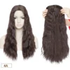 Curly Wave Topper Clip-In Hair Extensionfor Women 20inch Synthetic Corn Wave Secret Toupee Middle Part Thinning Hairpiece
