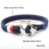 Stainless Steel Anchor Bracelet Rope Bracelets For Women Erkek Bileklik Pulseira Masculina Feminina Men Jewelry Mens jewellery