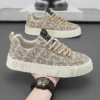 Graffiti prints black canvas sneakers mens vulcanized shoes man low top sneaker lace up trainer skateboard shoes men's plimsolls