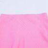 Striped silk texture MIDI skirt for women