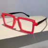 Vintage Square Eyeglasses   New Cute Cartoon Style Blue Light Blocking Spectacles Ins Trendy Optical Computer Eyewear