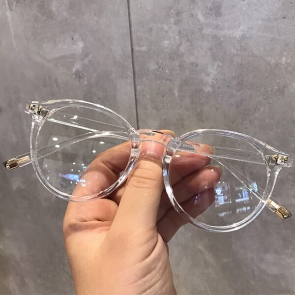 Imwete Fashionable Glasses Frame for Women Vintage Blue Light Computer Men Spectacle Round Optical Eyewear