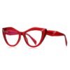 Cat's Eye Anti-Blue Light Glasses Large Frame Irregular Women's Optical Frame