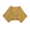 Bat sleeve cape style knitted sweater top for women