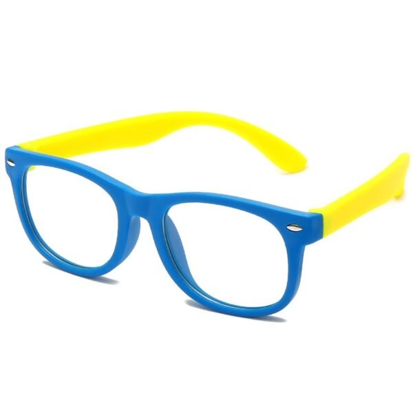 HOOLDW Anti blue Light Kids Glasses Children Square Optical Frame Eyeware Boy Girls Square Computer Transparent Eyeglasses UV400