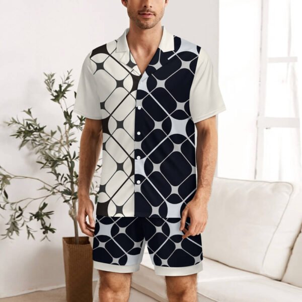 Ice silk  Short sleeved pajama set