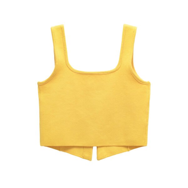 Short knitted camisole tank top strapless for women