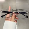 Vintage Square Eyeglasses   New Cute Cartoon Style Blue Light Blocking Spectacles Ins Trendy Optical Computer Eyewear