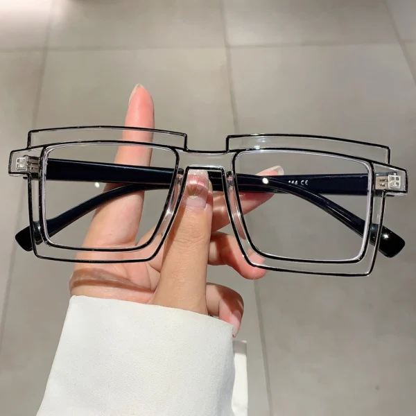 Vintage Square Eyeglasses   New Cute Cartoon Style Blue Light Blocking Spectacles Ins Trendy Optical Computer Eyewear