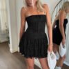 Elegant and cute style dress with strapless skirt