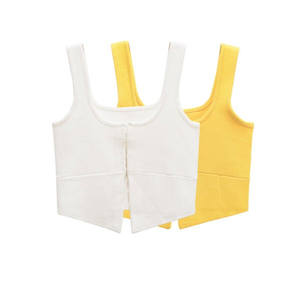 Short knitted camisole tank top strapless for women