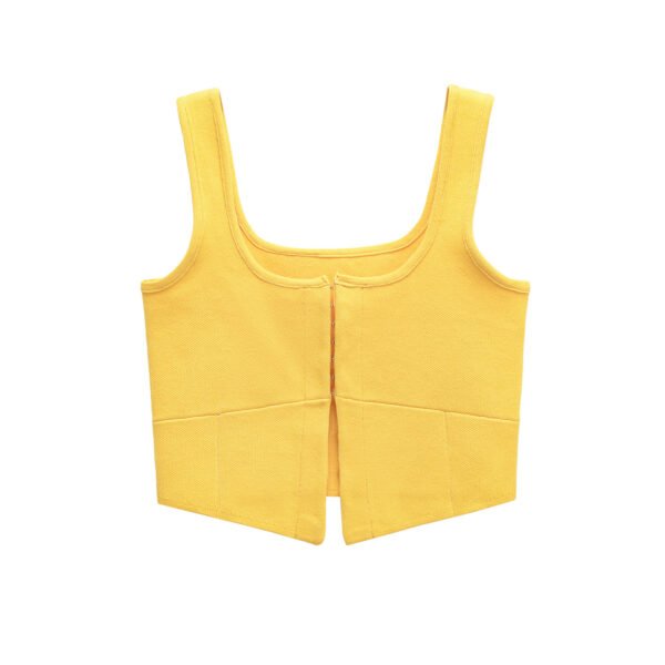 Short knitted camisole tank top strapless for women