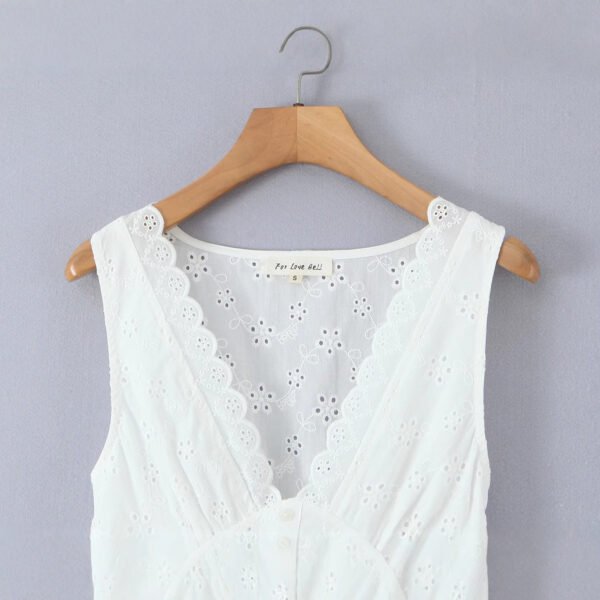 Fashion V-neck slim lace vest dress for women