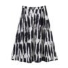 Versatile pleated printed MIDI midi skirt for women