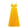 Waist opening backless camisole dress for women
