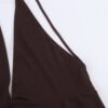 Fashionable slim asymmetric camisole dress for women