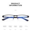 Vintage Metal Frame Anti Blue Light Glass Frame Computer Eyewear  For Women Men Optical Spectacle Glasses Eyeglass Square UV400
