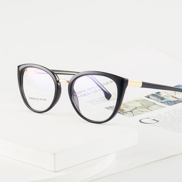 Personality trend retro lady cat eye personality anti blue light flat lens frame new optical lens